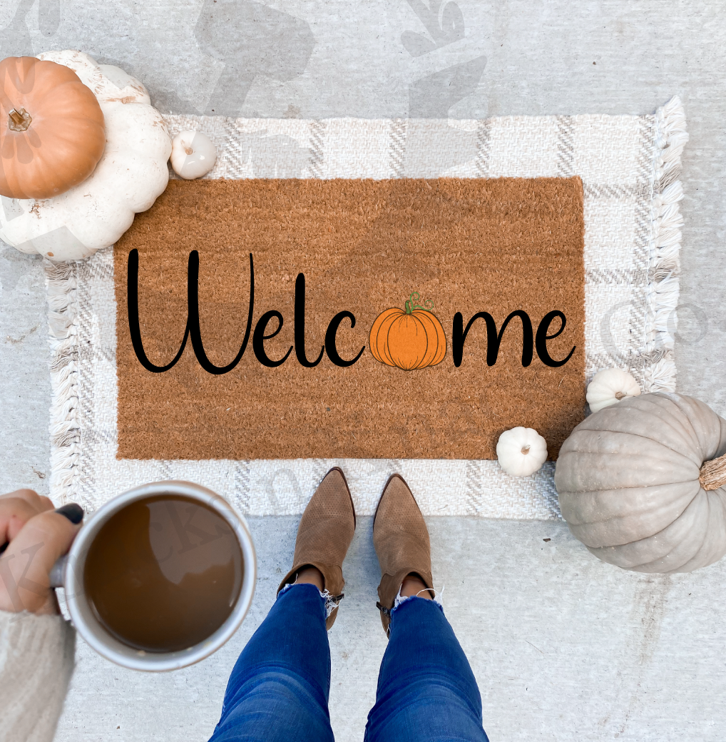 Fall Doormat |Welcome mat | Halloween Doormat | Football | Football Doormat