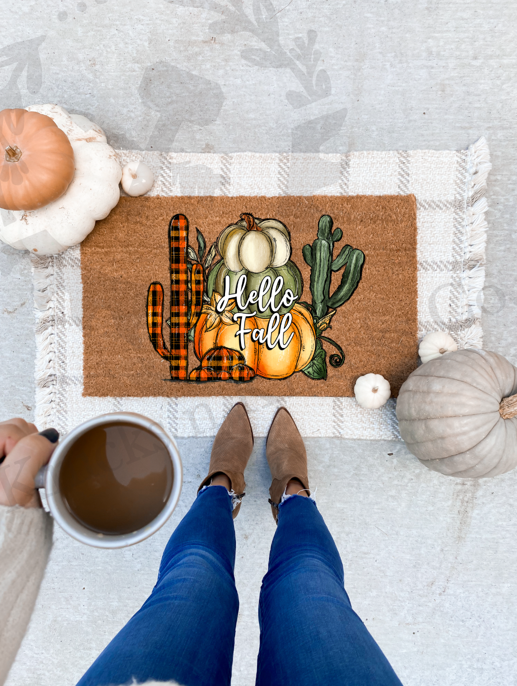 Fall Doormat |Welcome mat | Halloween Doormat | Football | Football Doormat