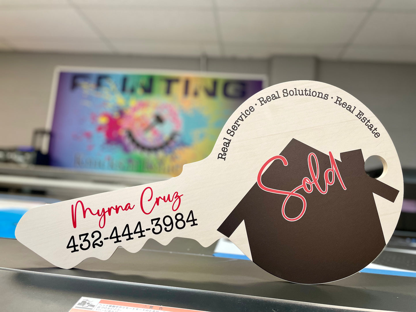 Customizable Key Sign | Realtor Key Sign | Marketing Sign | Closing Sign