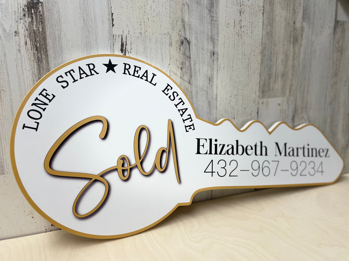 Customizable Key Sign |  Realtor Key Sign | Marketing Sign | Closing Sign