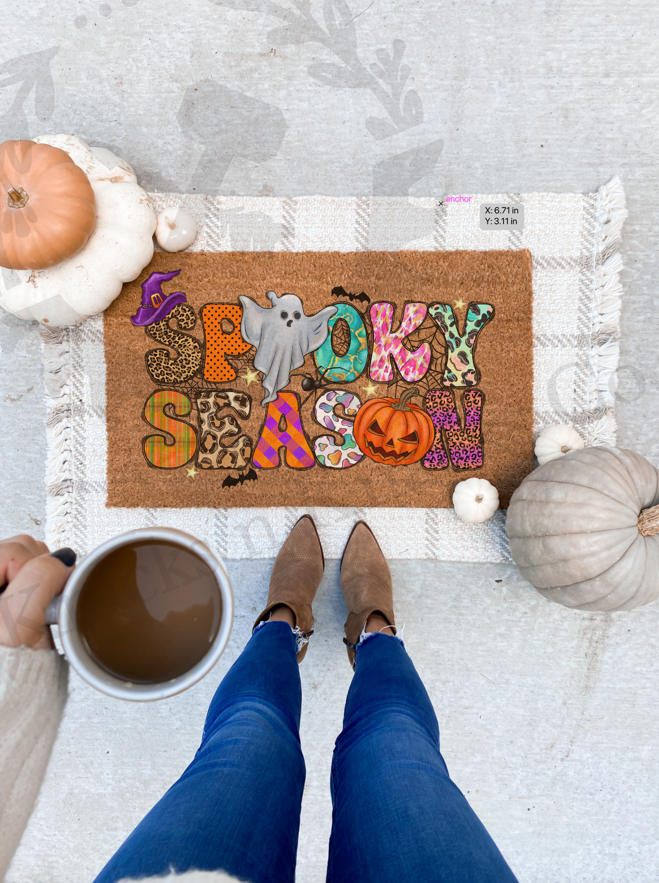 Fall Doormat |Welcome mat | Halloween Doormat | Football | Football Doormat