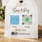 Acrylic |Acrylic Scannable QR code | Scan to pay | Connect with me