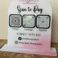 Acrylic |Acrylic Scannable QR code | Scan to pay | Connect with me