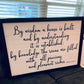 Framed Sign| HomeDecor | Wall Decor.