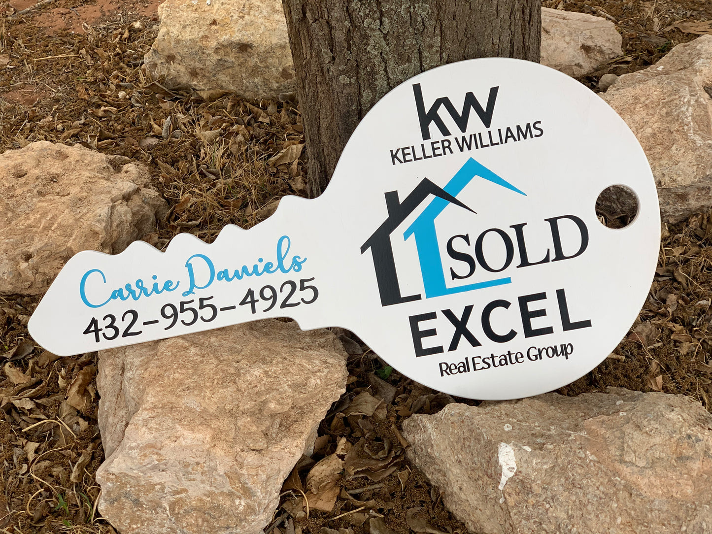Customizable Key Sign |  Realtor Key Sign | Marketing Sign | Closing Sign