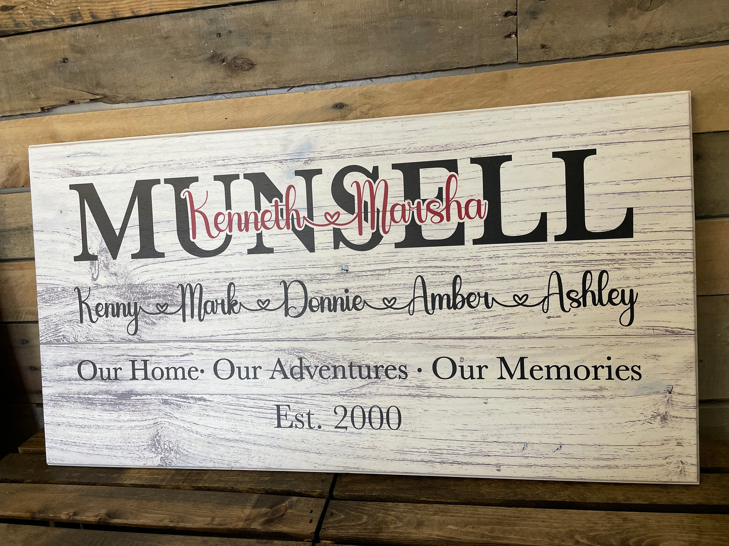 Family Name Sign | Established Sign | Housewarming Gift